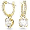 Swarovski Orecchini pendenti Constella, Taglio Round, Bianchi, Placcato color oro