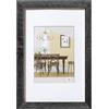 walther design Fiorito EFX040D - Cornice in legno, con vetro sintetico e passepartout, 30 x 40 cm, grigio scuro