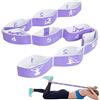 CLOPAE Fascia Yoga Elastico Fasce di Resistenza 9 anelli Elastici Fitness Bande Yoga Elastico Pilates Stretching Cinghia Sportiva Altamente Elastica