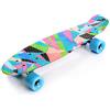 meteor Skateboard Mini Cruiser Retro Board Completo con Cuscinetti ABEC-7 e Ruote PU Ideale per Bambini Adolescenti e Adulti Ragazzo e Ragazza (Colors)