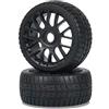 Carson 1:8 Set di Pneumatici On-Road 4S, 2 Pezzi, Pezzi di Ricambio, modellismo, Accessori, Parti Tuning, 500405840, Nero, 100 mm