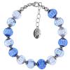 Linea Italia Venetiaurum - Bracciale per Donna Con Sfere 10mm In Vetro Originale Di Murano E Argento 925 - Gioiello Made In Italy Certificato