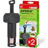 SWISSINNO Trappola Arvicola PRO SuperCat - Trappola a Scatto da Tunnel per Arvicole & Topi Campestri, Scatto Sensibile, Montaggio Facile, Cattura Roditori Riutilizzabile per Giardino - 2 Pezzo