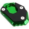 CCYYMOWOK Piastra Ingranditore Estensione Cavalletto Laterale Moto Accessori per Kawasaki ER6N ER6F Z800 Z650 Z900 RS Z800 Z1000 Z1000SX NUOVO Ninja 300 650 ninja1000sx ZX6R ZX10R 2017-2023 2024 2025 (Verde)