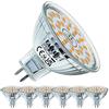 EACLL Lampadine LED GU5.3 MR16 6W Equivalente a Alogena 50W, Pacco da 6, 450lm 2700K Luce Bianca Calda, Faretti AC/DC12V senza Sfarfallio, Angolo a Fascio 120° Spot, Non dimmerabile Lampade Riflettore