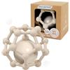 MCGMITT Palline sensoriali per Palla a Mano tattile per Neonati, Palla da Presa per Bambini Giocattolo sensoriale per Bambini Palla da Gioco per dentizione e Presa per Migliorare l'esperienza (Beige)