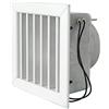 La Ventilazione GCMIB1615100 Griglia per Camini con Elettroventola, Alluminio Verniciato 160x160 mm, Bianco