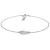 Elli Bracciale da Donna in Argento 925 con Cristallo Bianco, Mano di Fatima