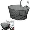 Hongu Cestino Anteriore Ovale con Ganci 38x30x22 CM Bicicletta Cesto Bici Ferro Nero