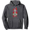 Northern Reign Mjölnir Thors Hammer Norse Mythology Viking Flag Norway Felpa con Cappuccio