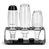 sodastream Portabottiglie con tappetino scolapiatti, adatto a tutte le bottiglie, nero, 34,6 x 14,8 x 12,6 cm