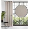 Eurofirany CARLO Tenda Oscurante Extra Lunga con Occhielli - 1 Unità, Densità 340 g/m², Tenda Termoisolante, Opaca, Oscuramento della Stanza, Camera da Letto, Soggiorno, 135x250 cm, Grigio