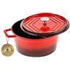 Laguiole - Casseruola in ghisa smaltata rotonda rossa 26 cm - 4,8 L