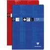 Clairefontaine 3147C un quaderno a punto metallico di lavori manuali - A4 21x29,7 cm - 120 pagine a quadretti grandi 90g et bianche 125 g - copertina carta laminata - Colore casuale