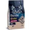 Monge BWILD ADULT GOOSE, cibo per cani per tutte le razze (cibo secco per cani con carne d'oca, cibo secco per cani con pochi cereali, molto ricco di fibre e vitamine, contenuto: 2,5 kg)