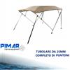 Pimar Tendalino Capottina Parasole in Alluminio Ø25 4 Archi /200/240 Gommone Barca