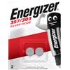 Energizer 357 - 303 - Epx76 - batteria Silver Oxide 1,55 V - Confezione n.2 pz