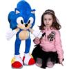 PTS Sonic Peluche 80cm Gigante The Hedgehog Riccio Blu Originale Ragazzi Bambini 0+