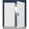 NINZ Firedoors Porta tagliafuoco doppia anta REI 120 UNIVER NINZ verniciata bianco RAL9002 - L x H (mm) 1800x2150 - L ante (mm) 900+900