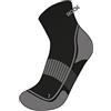 Rock Experience REUA01651 RUNNING Calzini Unisex - Adulto 0208 (CAVIAR) + 0171 (CHARCOAL GRAY) 46