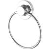 Cornat Portasciugamani 3 in 1 - Anello - 3 diverse opzioni di fissaggio con ventosa, cuscinetto adesivo e foratura - cromato/gancio adesivo/porta asciugamani per ospiti / T340255
