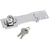 Master Lock 725EURD Porta Chiavistello con Meccanismo di Bloccaggio Integrato, Cromato