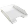 Exacompta - rif. 113213D - set da 6 vaschette portacorrispondenza COMBO MIDI - dimensioni 34x25x6,5cm - per documenti in formato A4 + - colore bianco lucido