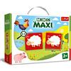 Trefl - Memos Maxi Animali nella Fattoria - Gioco Educativo di Memoria per i Più Piccoli, Trova Coppie di Immagini, Grandi Elementi e Cartone Spesso, Gioco di Memoria per Bambini sopra i 2 anni