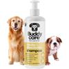 Buddycare Shampoo per Cani Alla Vaniglia e al Burro di Karité, Shampoo Idratante per Cani, dal Profumo Fresco, Con Aloe Vera e B5 (500 ml)