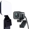 Logitech for Creators Logitech Litra Glow + StreamCam, La soluzione definitiva per un aspetto ottimo nei video, velocemente, Nero