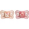 Chicco PhysioForma Light, 2 Succhietti in Silicone 16-36 Mesi,Ciuccio Bimba Tettarella in Silicone,Leggero, Traspirante, Ergonomico, Supporta Respirazione Fisiologica e Corretto Sviluppo della Bocca