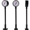 Evemodel 3 Pezzi Modello di lampade per Orologio a LED H0 Gauge 1/87 Traliccio a Traliccio con Layout di Luce Decoro Bonsai