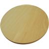 Wooden World Tagliere rotondo per pizza, piatto da portata in legno massiccio, per tagliare e servire la pizza, da 45 cm