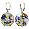 Linea Italia Venetiaurum - Orecchini Murrine per Donna in Vetro Originale di Murano e argento 925 - Gioiello Made in Italy certificato