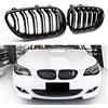 YIUBCZOQI Griglie Paraurti E60 per BMW Serie 5 E60 E61 M5 Griglia Anteriore Doppio Nero Lucido 2003 2004 2005 2006 2007 2008 2009