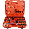 DAYUAN 28 Pezzi Universale Radiatore Pressione Tester Kit per Il Test del Sistema di Raffreddamento, Strumento ad Aria compressa per Auto