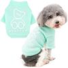 Zunea Cappotto Maglione per Cani di Piccola Taglia Invernale Pullover Giacca Cappotto Morbido Caldo Abbigliamento Cucciolo Felpa per Animali Domestici Gatto Cani Chihuahua Yorkie Verde M