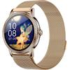 DCU TECNOLOGIC Smartwatch jewel smart watch lega di zinco ultra leggera e sottile touch screen da 1,08 alta definizione ips colore oro rosa