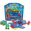 METAZELLS Imc toys Collector Plane Blu + Personaggio Muddy S1, Veicolo collezionabile che apre i suoi bracci, con 1 Personaggio, 1 Carta e 1 Leaflet +3 Anni