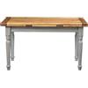 Biscottini Tavolo legno massello 142x82 cm | Tavolo allungabile cucina artigianale Made in Italy