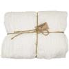 Halbach Seidenbänder Runner da tavolo, larghezza: 70 cm, lunghezza: 300 cm, lavabile, per matrimoni, compleanni o come decorazione da tavolo, tovaglia sottile, effetto cotone, colore: bianco naturale