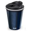 IBILI Bicchiere termico blue 280 ml, acciaio inox, doppia parete, riutilizzabile, tazza da caffè