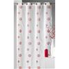 HomeMaison.Com HM69806935 Tessuto Fantasia Tenda con Ricamato Rotondo Bianco/Poliestere 140 x 240 cm Rosso