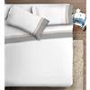 Ipersan Set Completo Lenzuola Matrimoniali, 100% Cotone, 1 Lenzuolo da sopra 260x290cm + 1 Lenzuolo da sotto 180x200cm + 2 Federe 83x52cm, con Doppia Balza in Raso, Made in Europe