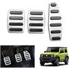 GAFAT 2018-2024 2025 Suzuki Jimny JB64 JB74 MT Pedali per Gas e Freni, Jimny 2023 Copripedali, Poggiapiedi Copertura, Suzuki Jimny Accessori [Cambio Manuale](Argento)
