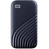 Western Digital WD My Passport Portable SSD 500GB with NVMe Technology, USB-C, Read Speeds of up to 1050MB/s & Write Speeds of up to 1000MB/s. Works with PC, Xbox, PlayStation - Midnight Blue
