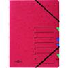 Pagna, cartellina Easy, cartone pressspan, A4 7-teilig Rot