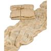Halbach Seidenbänder Runner da tavolo, larghezza: 70 cm, lunghezza: 300 cm, lavabile, per matrimoni, compleanni o come decorazione da tavolo, tovaglia sottile effetto cotone, colore: sabbia