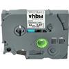 vhbw cassetta nastro compatibile con Brother PT H100LB, H100R, P700, H105, H300, H300LI, H75, H75S etichettatrice 12 mm nero su bianco