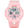 findtime Orologi digitali Uomo Militare Cronometro 50M Impermeabile Multifunzionale Orologio Conto alla Rovescia Modalità Allarme Dual Time, rosa 2, Cinghia